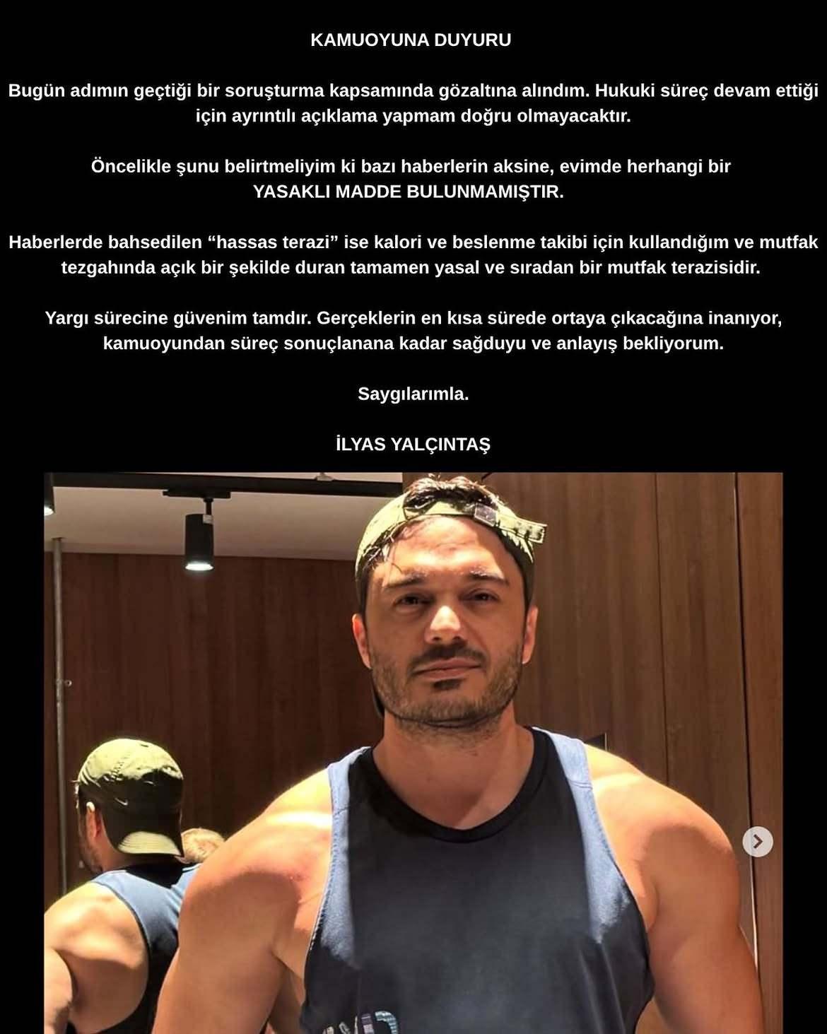 İlyas Yalçıntaşın açıklaması