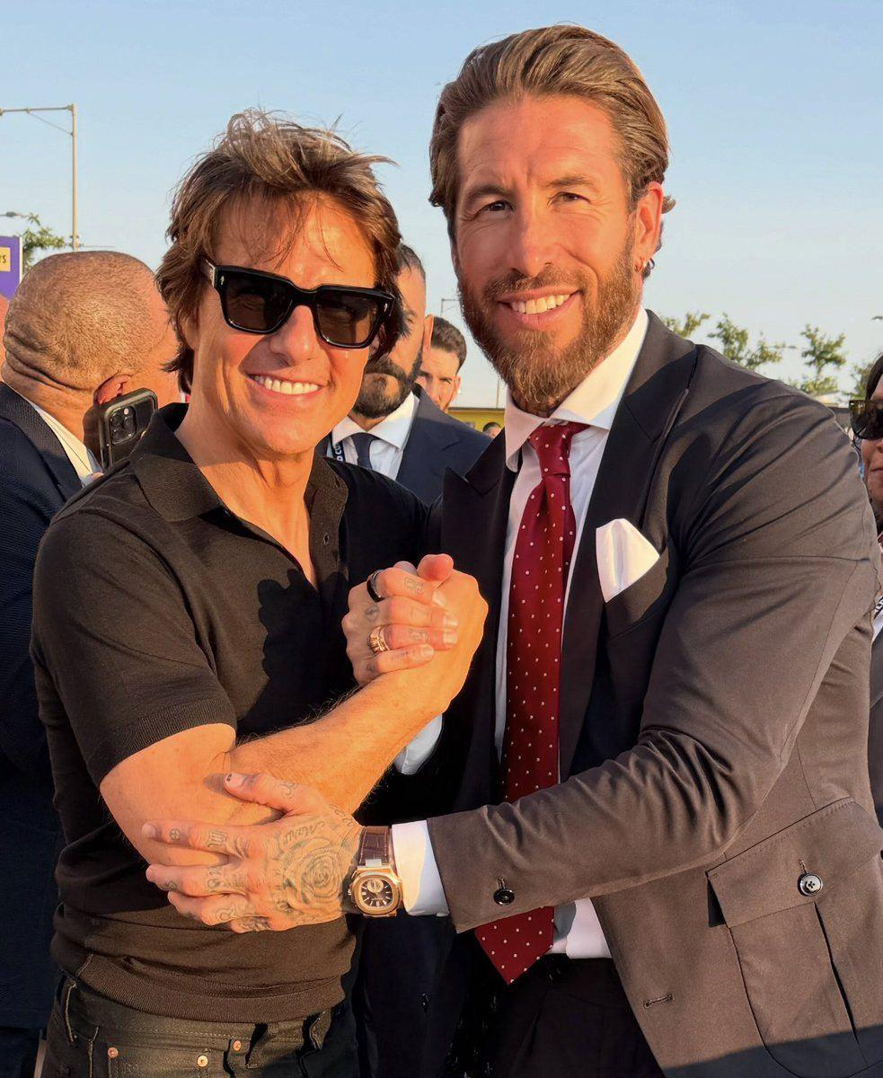 Tom Cruise ve eski futbol yıldızı Sergio Ramos 