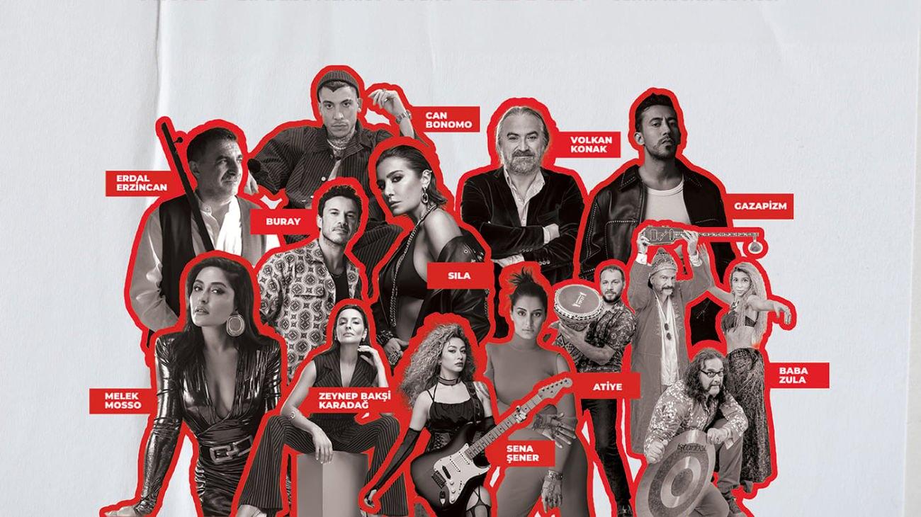 Söz konusu konserlere gelecek olan sanatçıların afişleri
