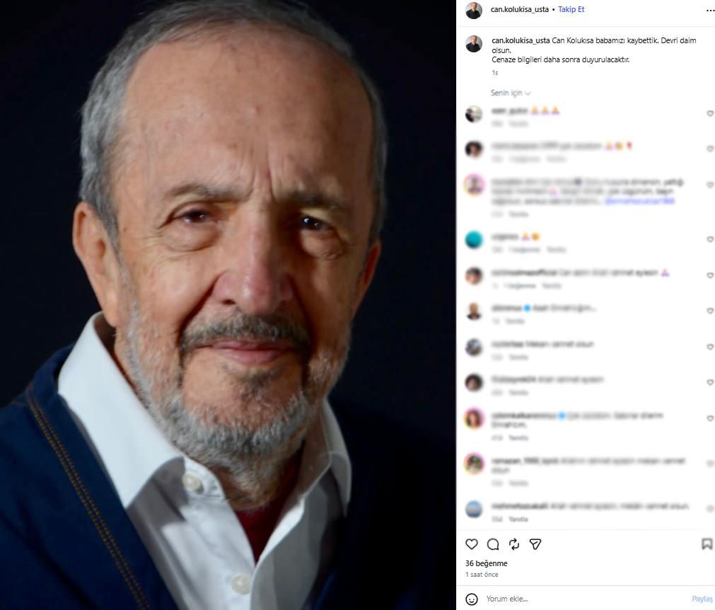 Can Kolukısanın vefat haberi