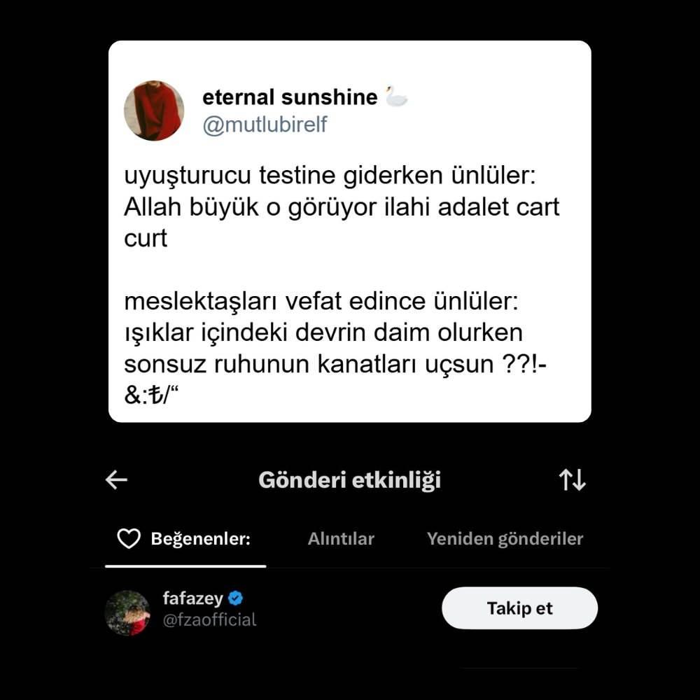 Farah Zeynep Abdullahın beğendiği paylaşım