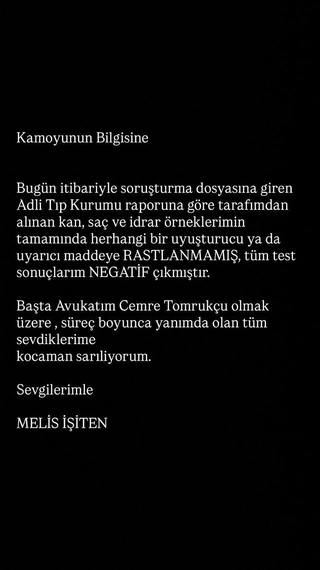 Melis İşitenin paylaşımı