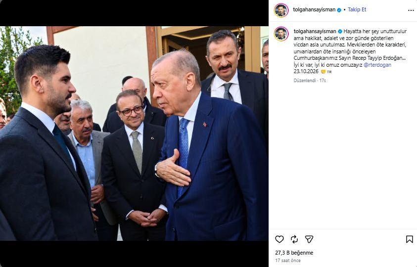 Tolgahan Sayışmanın paylaşımı
