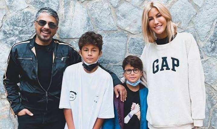 Emre Altuğ Çağla Şikel ve oğulları Kuzey ile Uzay