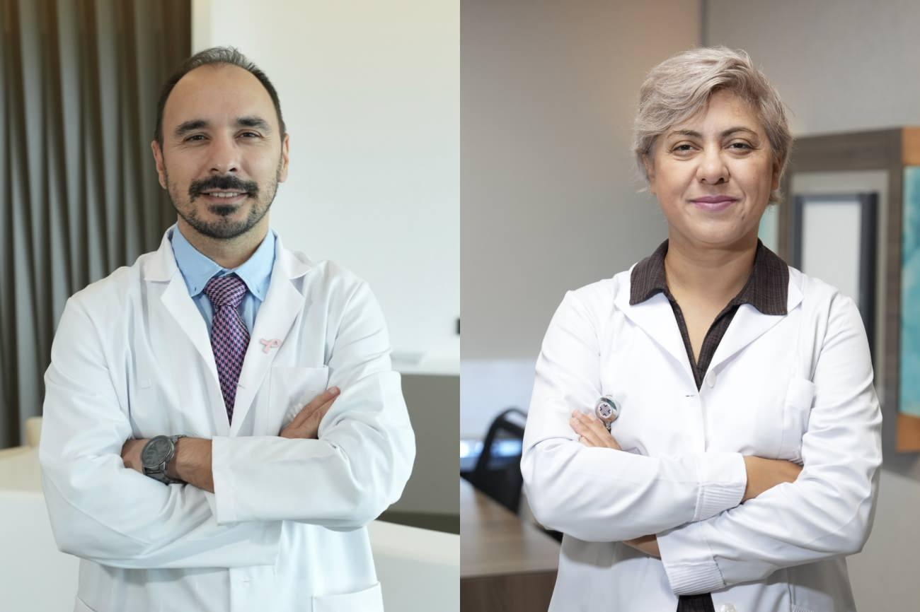 Medipol Mega Üniversite Hastanesi Kulak Burun Boğaz Hastalıkları Uzmanı Doç. Dr. Sultan Bişkin Zeybek ve Plastik ve Rekonstrüktif Cerrahi Uzmanı Doç. Dr. Burak Özkan