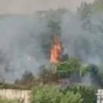 Esenler'de askeri kışladaki ağaçlık alanda yangın 