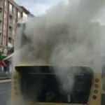  Gaziosmanpaşa’da İETT otobüsünde yangın çıktı