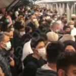 Mahmutbey Mecidiyeköy Metro hattında skandal görüntü!