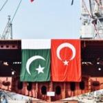 Pakistan için yapılan 4'üncü MİLGEM korveti kızağa konuldu