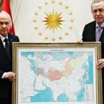 Erdoğan ve Bahçeli'nin poz verdiği harita zorlarına gitti: Bu kare çok kışkırtıcı
