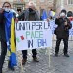 Avrupa'nın bir çok ülkesinde göstericilerden Bosna Hersek için çağrı