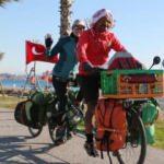 1,5 yıl önce bisikletle Fransa'dan yola çıkan çift Türk misafirperverliğine hayran kaldı