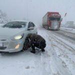 Gaziantep'ten sonra Bolu - Ankara karayolu da ulaşıma kapandı! Peş peşe kaza haberleri...