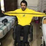 Adana'da 22 yaşındaki genç spor yaparken felç kaldı, hayata sporla tutundu