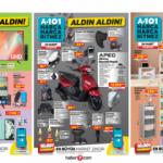 A101 24 Mart Aktüel Kataloğu | 50 cc scooter, elektronik, mobilya, tekstil ve züccaciye ürünleri...