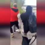 Fransız ırkçı saldırgan Müslüman kızların başörtülerine saldırdı