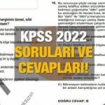 KPSS lisans 2022 soruları ve cevapları: ÖSYM Genel Yetenek ve Genel Kültür cevap anahtarı