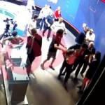 DP Milletvekili Enginyurt'un gazeteci Şimşek'e saldırdığı anlar kamerada