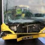 İETT otobüsü kaza yaptı, şans eseri facia yaşanmadı