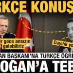 Yunan Başbakanı'na Türkçe öğreten Cumhurbaşkanı Erdoğan'a tebrik