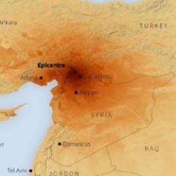 Reuters paylaştı: İşte 7,4'lük depremin haritası