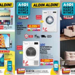 A101 23 Şubat 2023 Aktüel Kataloğu Fiyat Listesi! Çamaşır kurutma makinesi, Samsung S20, airfryer