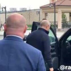 Putin Kırım’da: Arabasında dikkat çeken detay!