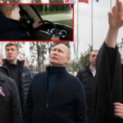 Putin, Ukrayna topraklarında arabayla gezdi