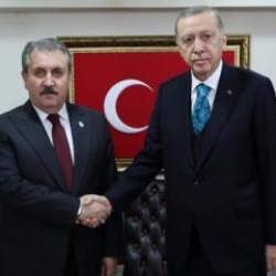 Cumhurbaşkanı Erdoğan'dan Destici'ye ziyaret: Ortak liste açıklaması
