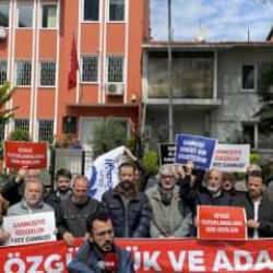 Tunus'un İstanbul Başkonsolosluğu önünde Raşid el-Gannuşi protestosu