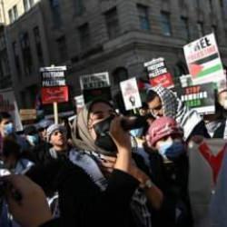 İngiltere içişleri bakanı Filistin yanlısı mitinglerine 'nefret yürüyüşleri' dedi