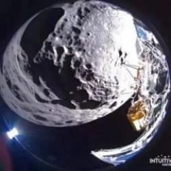 Yan yatan uzay aracı Odysseus, Ay’ın görüntüsünü paylaştı!