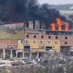 Beykoz'da fabrika yangını: Çok sayıda ekip bölgede!