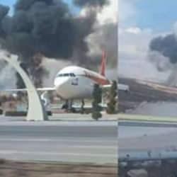 Konya'da askeri uçağın düşüş anının görüntüleri