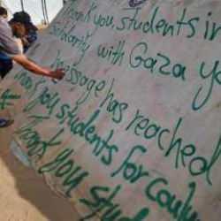 Filistin için ayaklanmışlardı! Refah'tan ABD'deki üniversite öğrencilerine mesaj