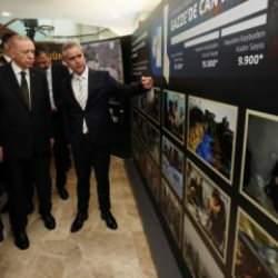 Başkan Erdoğan, Filistin sergisini gezdi