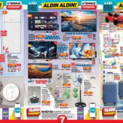 A101 Aktüel 4 Temmuz 2024 Kataloğu Yayınlandı! Vantilatör, su pompası, gardırop, buzdolabı, akülü araba
