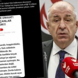 Ümit Özdağ'dan '100 Suriyeli kadın ve erkek otele saldırdı' provokasyonu