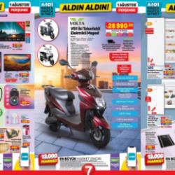 A101 1 Ağustos 2024 Kataloğu Yayınlandı! Buharlı temizleyici, koltuk yıkama makinesi, elektrikli moped