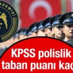 KPSS POLİSLİK TABAN PUANLARI 2024! Polislik KPSS hangi puan türünden alım yapılıyor?