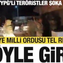 Suriye Milli Ordusu Tel Rıfat'a böyle girdi! PKK/YPG'li teröristler şokta