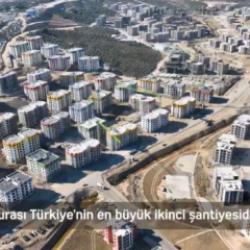 Bakan Kurum deprem bölgesinin 2. büyük şantiyesini paylaştı: İş makinelerimiz durmuyor