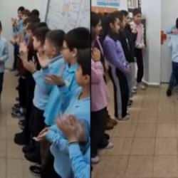 Türkiye'de eğitim gören Suriyeli çocuğun sınıf arkadaşlarına vedası duygulandırdı