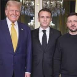 Macron'dan Trump'a Ukrayna tepkisi: Konuşacak teki kişi Zelenskiy'dir