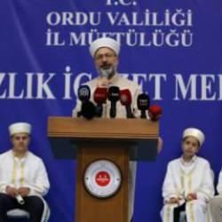 Erbaş: 'Yarım milyon Kur'an hafızına sahip bir ülkeyiz'