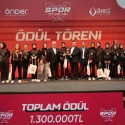 15. İmam Hatip Spor Oyunları'nda ödüller sahibini buldu
