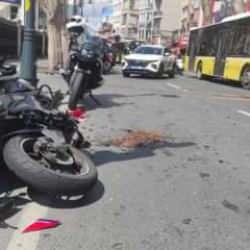 Beşiktaş'ta iki motosiklet çarpıştı: 2 kişi yaralandı