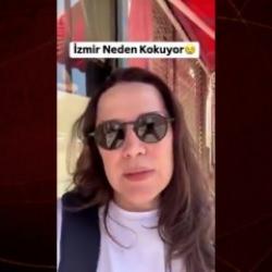 İzmir'de kokan lağım kokusu genç kadını isyan ettirdi!