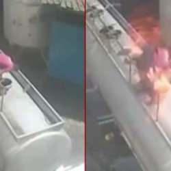 Ağzında sigara ile tanker kapağı açtı: Korkunç patlama! Durumu kritik...