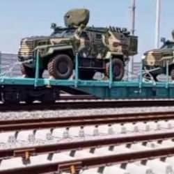 Marmaray hattından Avrupa'ya zırhlı araç sevkiyatı! Vagonlar dolusu görüntülendi